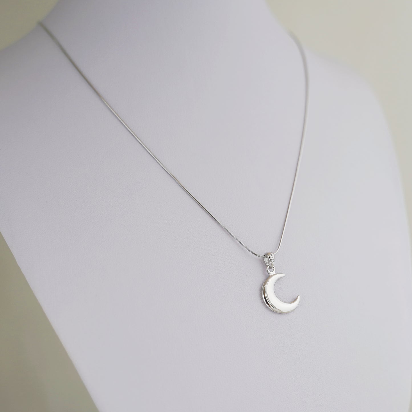 Rhodium on sterling silver chain necklace  0.7mm 1mm Snake Chain 16 - 24'' 40 - 60cm - sugarkittenlondon