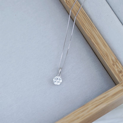 Rhodium on Sterling Silver 0.7mm Box Chain 17.7 inch 45cm 1.2g - sugarkittenlondon