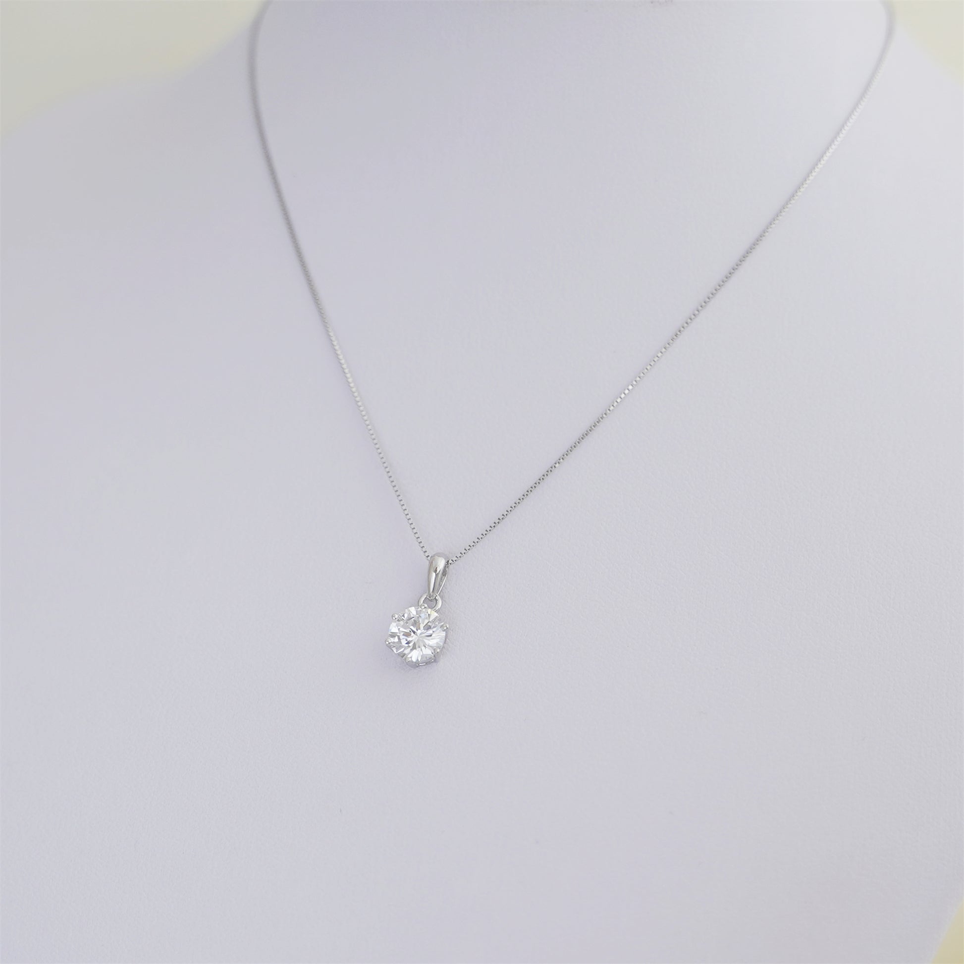 Rhodium on Sterling Silver 0.7mm Box Chain 17.7 inch 45cm 1.2g - sugarkittenlondon