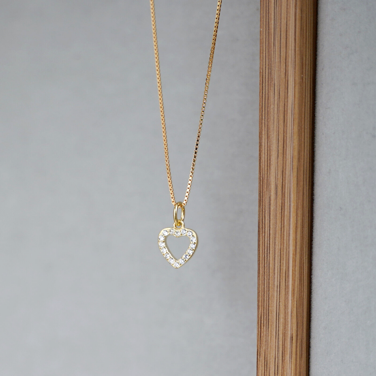 18K Gold on Sterling Silver 0.7mm Box Chain 17.7 inch 45cm 1.2g - sugarkittenlondon