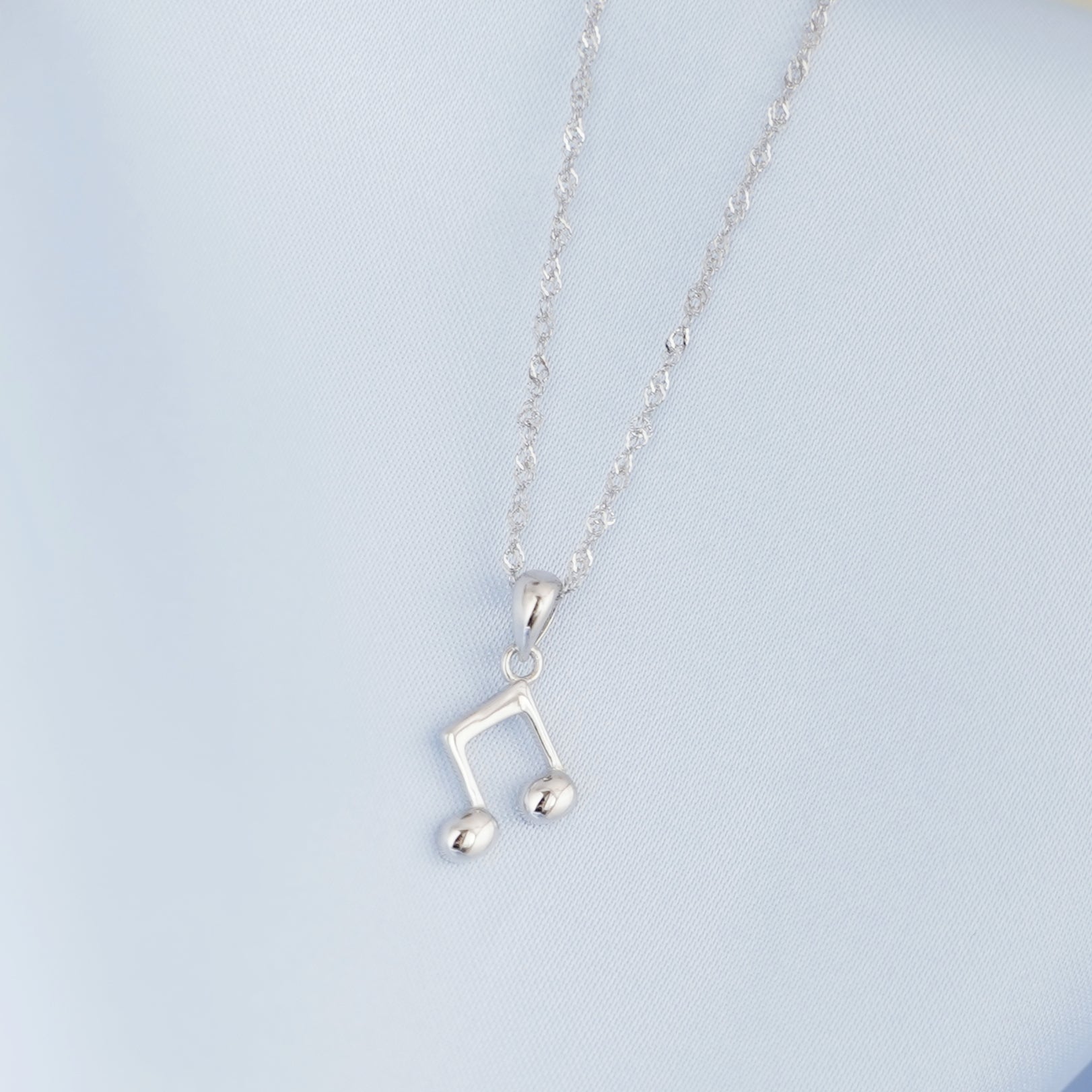 Sterling Silver Musical Pendant Charm for Necklace or Bracelet - sugarkittenlondon