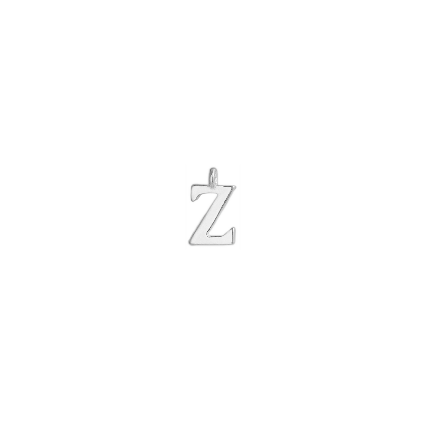 Sterling Silver Initial Pendants - A-Z Alphabet Charms - 10x8mm - sugarkittenlondon